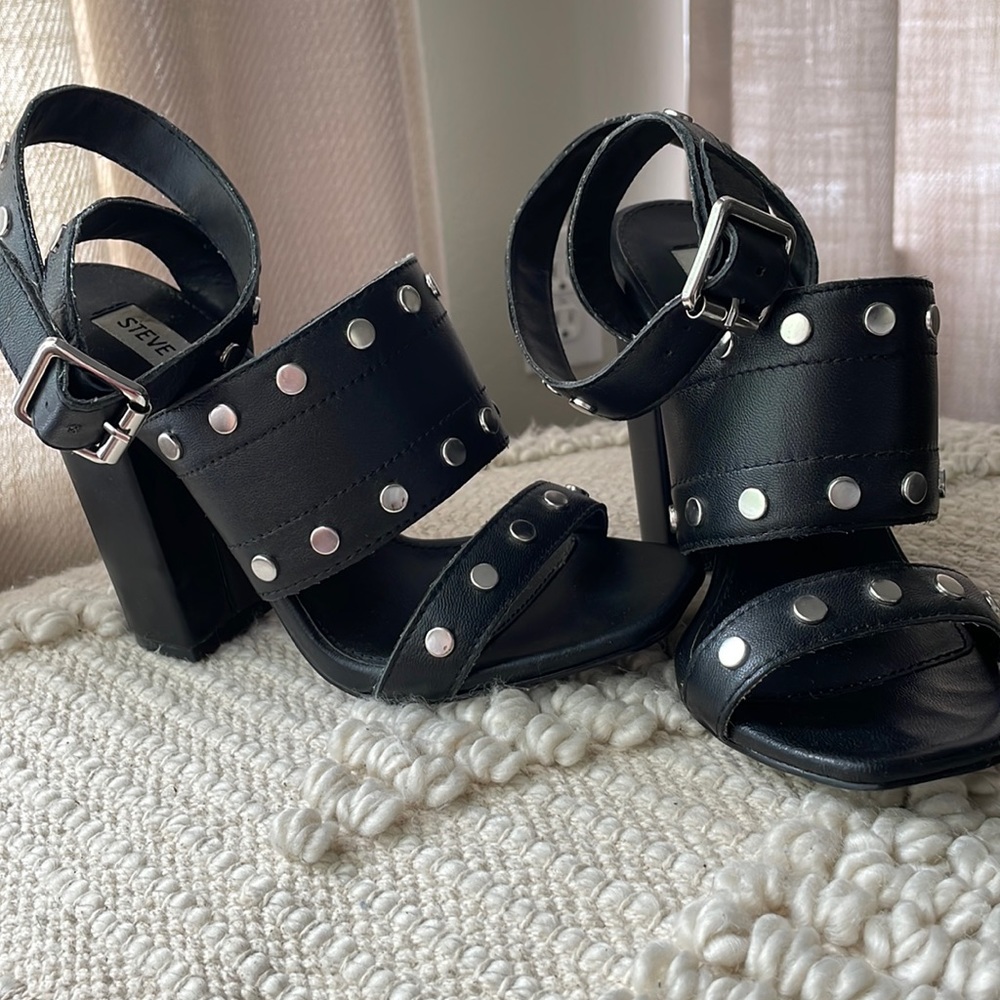 Studded Steve Madden Block Heel